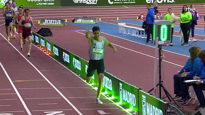 Mohamed Attaoui casi bate el r�cord del mundo de 1.000 m en un gran mitin en la pista cubierta de Madrid