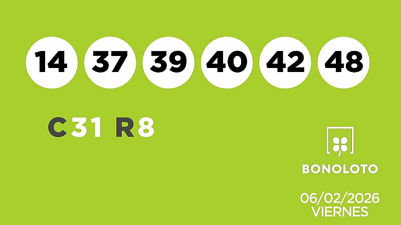 Sorteo de la Lotería Bonoloto y Euromillones del 06/02/2026 - Ver ahora
