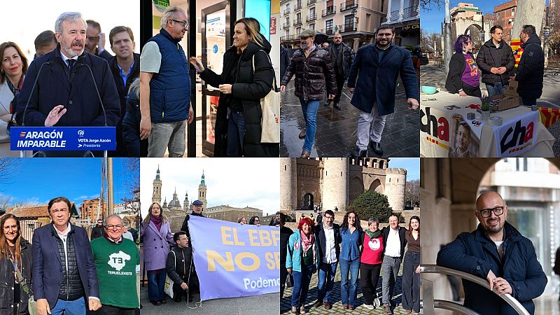 Los partidos cierran la campaña en las primeras elecciones anticipadas de la historia de Aragón - Telediario 2 | Ver