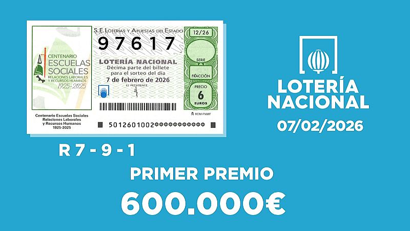 Sorteo de la Loter�a Nacional del 07/02/2026 - Ver ahora