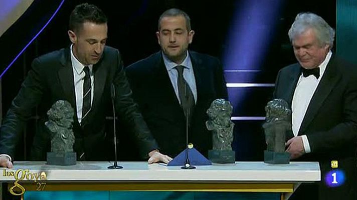 Premios Goya - Peter Glossop, Marc Orts y Oriol Tarragó, Goya al Mejor Sonido por 'Lo imposible'
