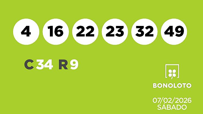 SELAE - Sorteo de la Lotería Bonoloto del 07/02/2026