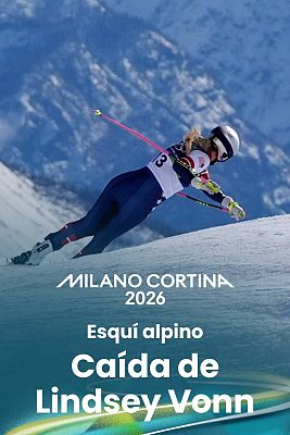 Lindsey Vonn se cae y se rompe en la final del descenso de Milano Cortina 2026