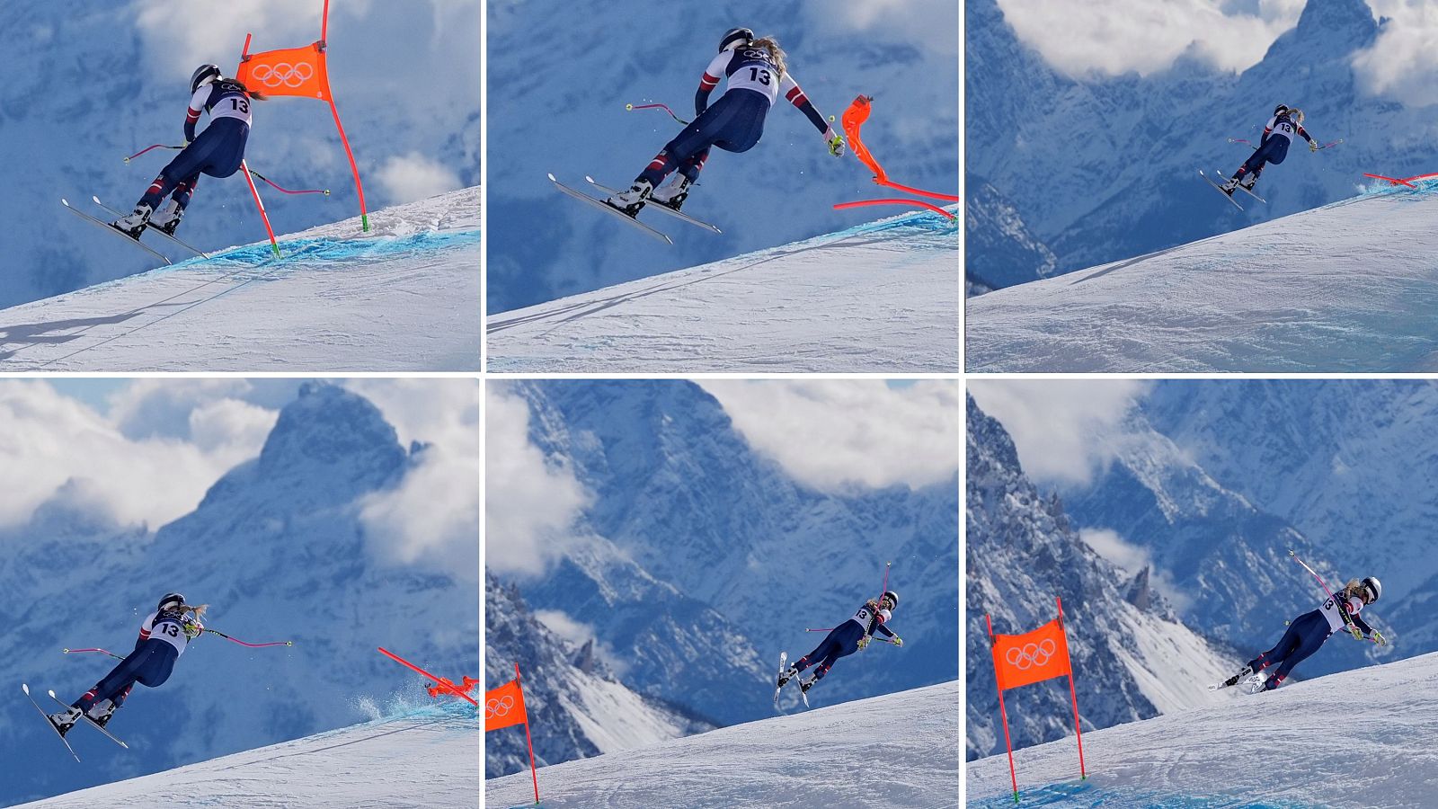 Caída de Lindsey Vonn en el descenso de Milano Cortina 2026 - Esquí Alpino JJOO Milano Cortina 2026 | Ver