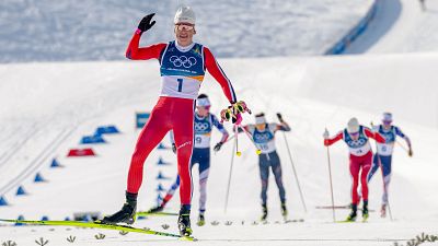 Klaebo suma su primer oro en Milano Cortina en los 10+10 kilómetros