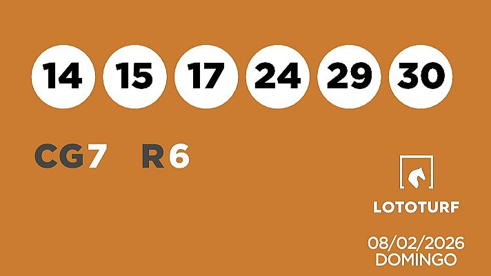 SELAE - Sorteo de Lotería Lototurf: 08/02/2026