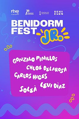 Benidorm Fest Junior con Carlos Higes, Levi, Gonzalo Pinillos, Chloe DelaRosa y Soleá