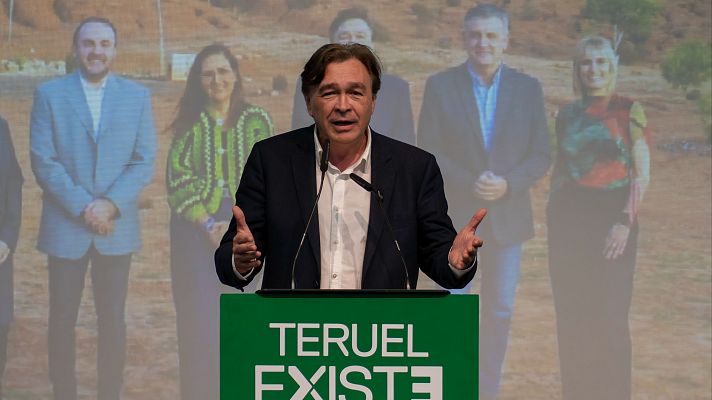 Especiales informativos - Guitarte lamenta que Aragón Existe haya quedado "diluido" por el debate nacional en las elecciones autonómicas