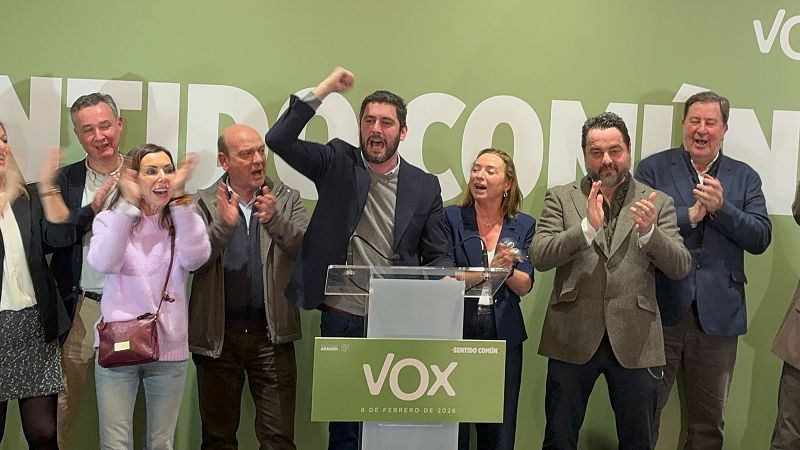 Elecciones Aragón: Vox se dispara: "Ha ganado decir 'sí' al sentido común" - Especiales informativos | Ver