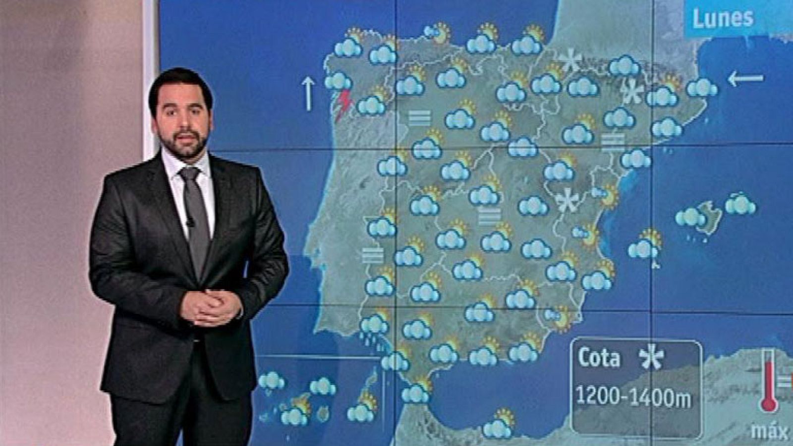 Lluvias en todo el país y ligera subida de las temperaturas