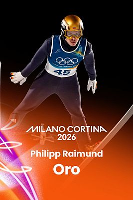 Saltos de esquí JJOO Milano Cortina 2026 - Philipp Raimund clava sus saltos y logra el oro en trampolín normal en Milano Cortina