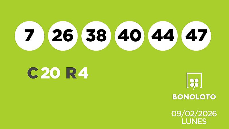 Sorteo de la Loter�a Bonoloto del 09/02/2026 - Ver ahora