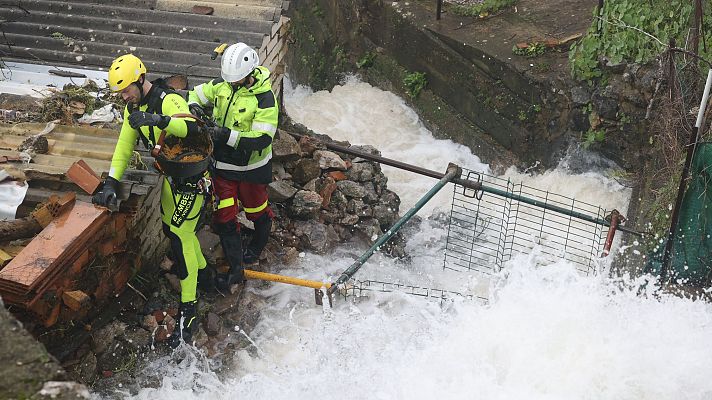 Telediario 1 - Aún quedan más de 3.500 personas desalojadas en Andalucía por los efectos del temporal