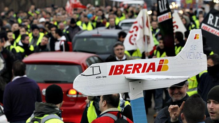 Informativo 24h - Protesta en Barajas contra Iberia