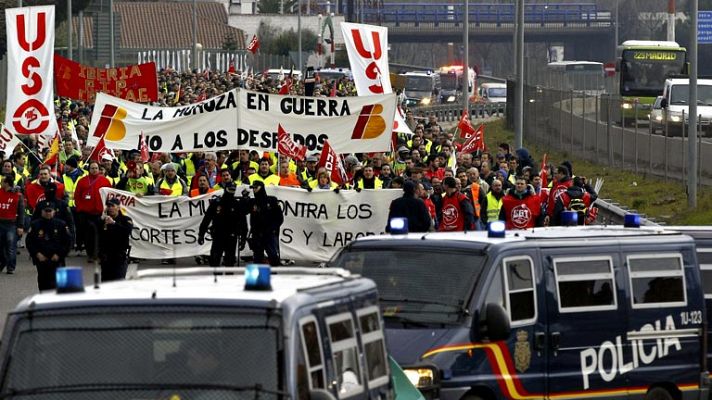 Informativo 24h - Protesta en la huelga de Iberia