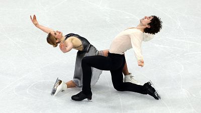 Los espa�oles Sof�a Val y Asaf Kazimov brillan en la danza libre de patinaje art�stico de Milano Cortina 2026