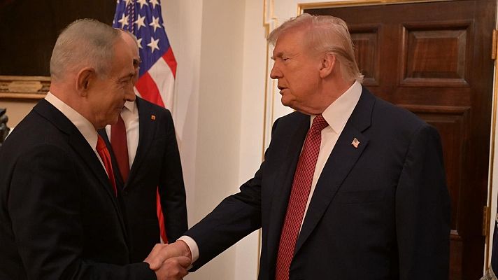 Telediario 2 - Trump y Netanyahu se reúnen para hablar de Irán