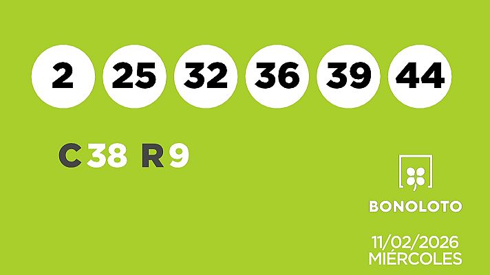 SELAE - Sorteo de la Lotería Bonoloto del 11/02/2026