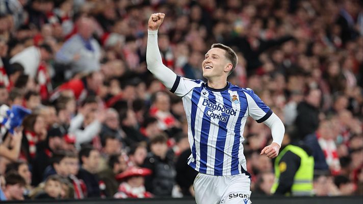 Copa del Rey - Turrientes da ventaja a la Real Sociedad en las semifinales de Copa con su tanto en San Mamés