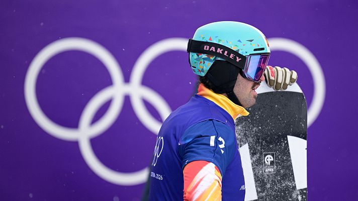 Snowboard JJOO Milano Cortina 2026 - Lucas Eguibar, tras caer en cuartos de final de snowboard cross: "Es injusto quedarse fuera por culpa de otro"