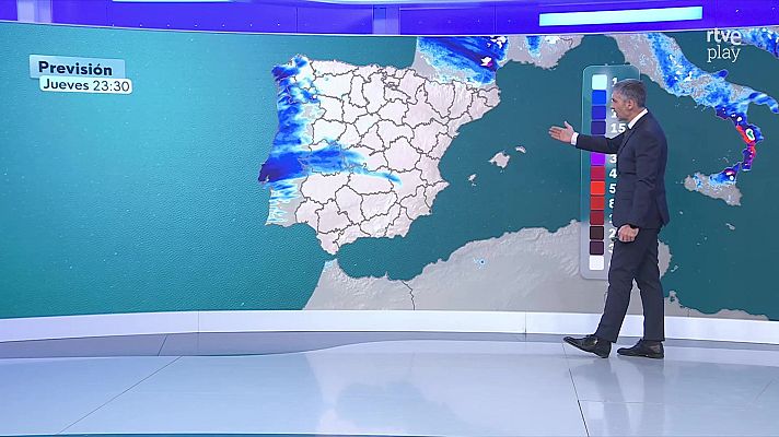 El tiempo - Rachas muy fuertes de viento de componente oeste en los litorales peninsulares