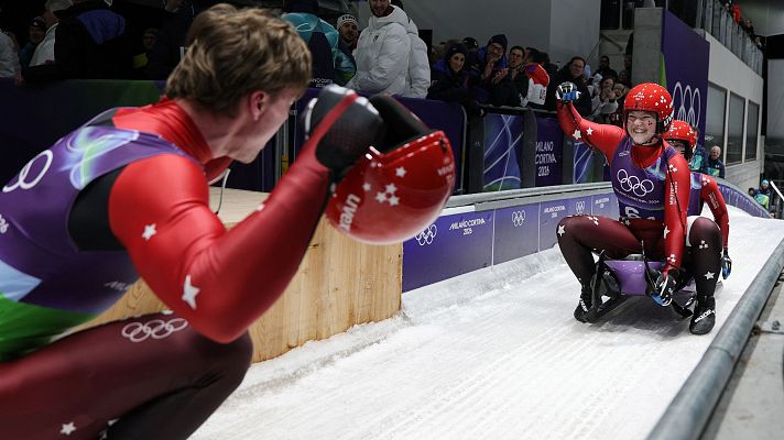 Luge JJOO Milano Cortina 2026 - Final relevos por equipos