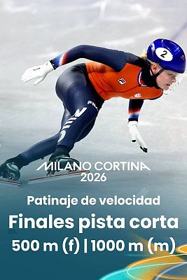 Patinaje de velocidad JJOO Milano Cortina 2026 - Pista corta: Finales 500m femenino y 1000m masculino