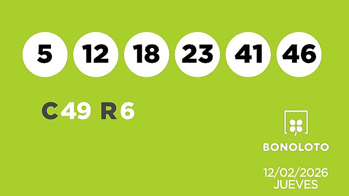 SELAE - Sorteo de la Lotería Bonoloto del 12/02/2026