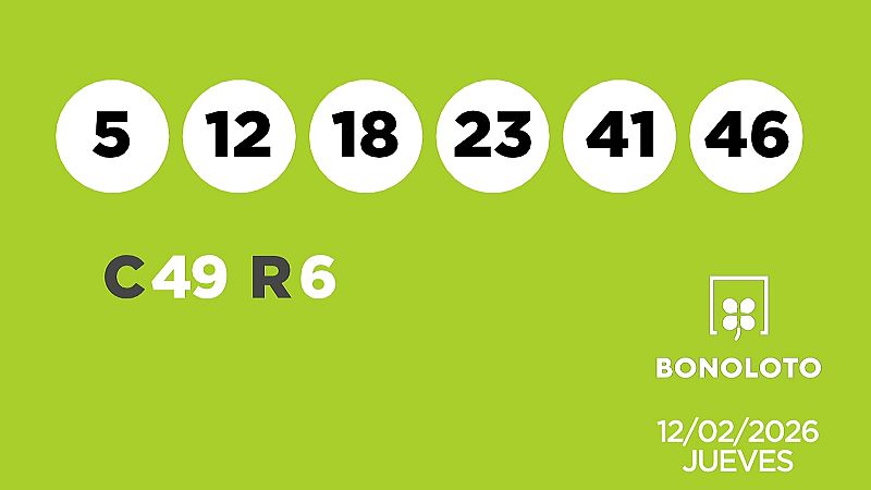 Sorteo de la Lotería Bonoloto del 12/02/2026 - Ver ahora