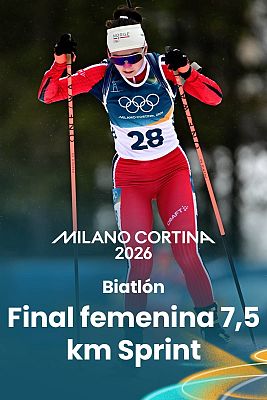 Biatlón JJOO Milano Cortina 2026 - Final femenina 7,5 km Sprint