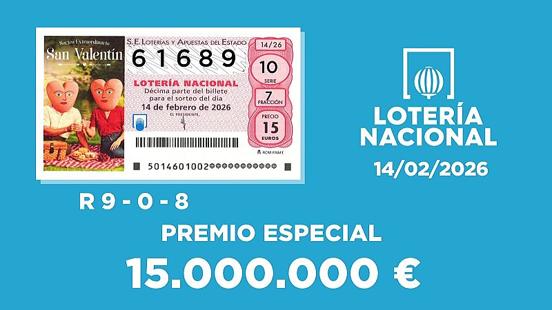Sorteo de la Loter�a Nacional del 14/02/2026 - Ver ahora