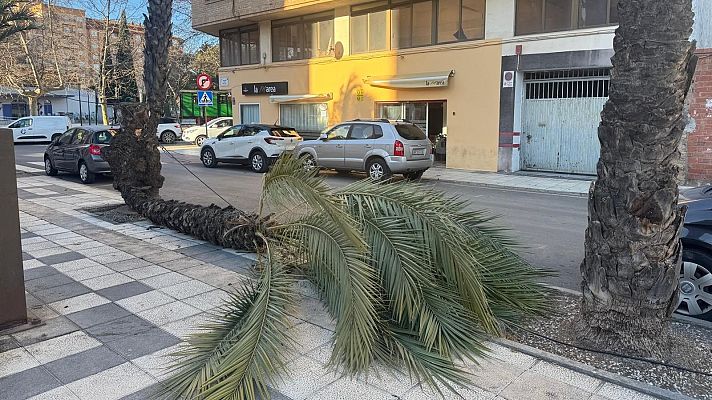 Telediario Fin de Semana - Avisos en toda España por fuertes vientos con nivel rojo en Castellón