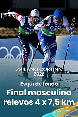 Esquí de Fondo JJOO Milano Cortina 2026 - Final masculina relevos 4 x 7,5 km