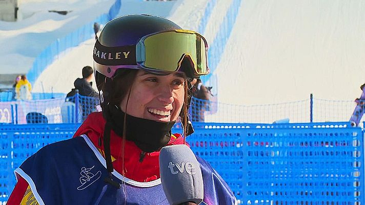 Snowboard JJOO Milano Cortina 2026 - Nora Cornell se va de Milano Cortina "con sabor agridulce" y una aventura familiar para ir a verla