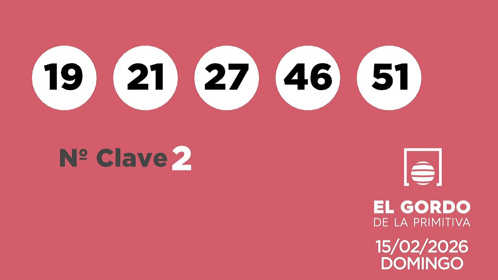 Sorteo de la Lotería Gordo de la Primitiva del 15/02/2026 - Ver ahora