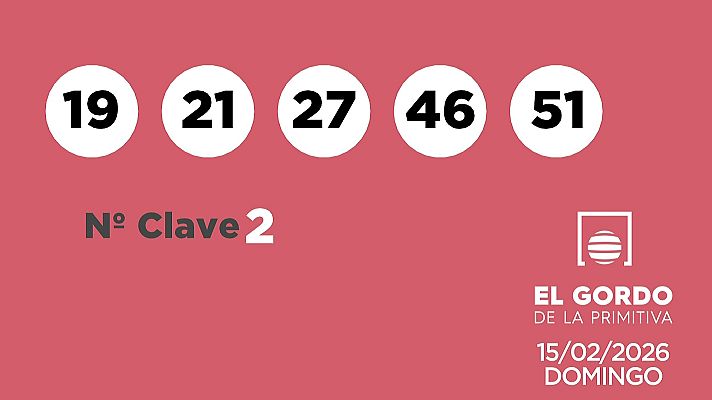 SELAE - Sorteo de la Lotería Gordo de la Primitiva del 15/02/2026