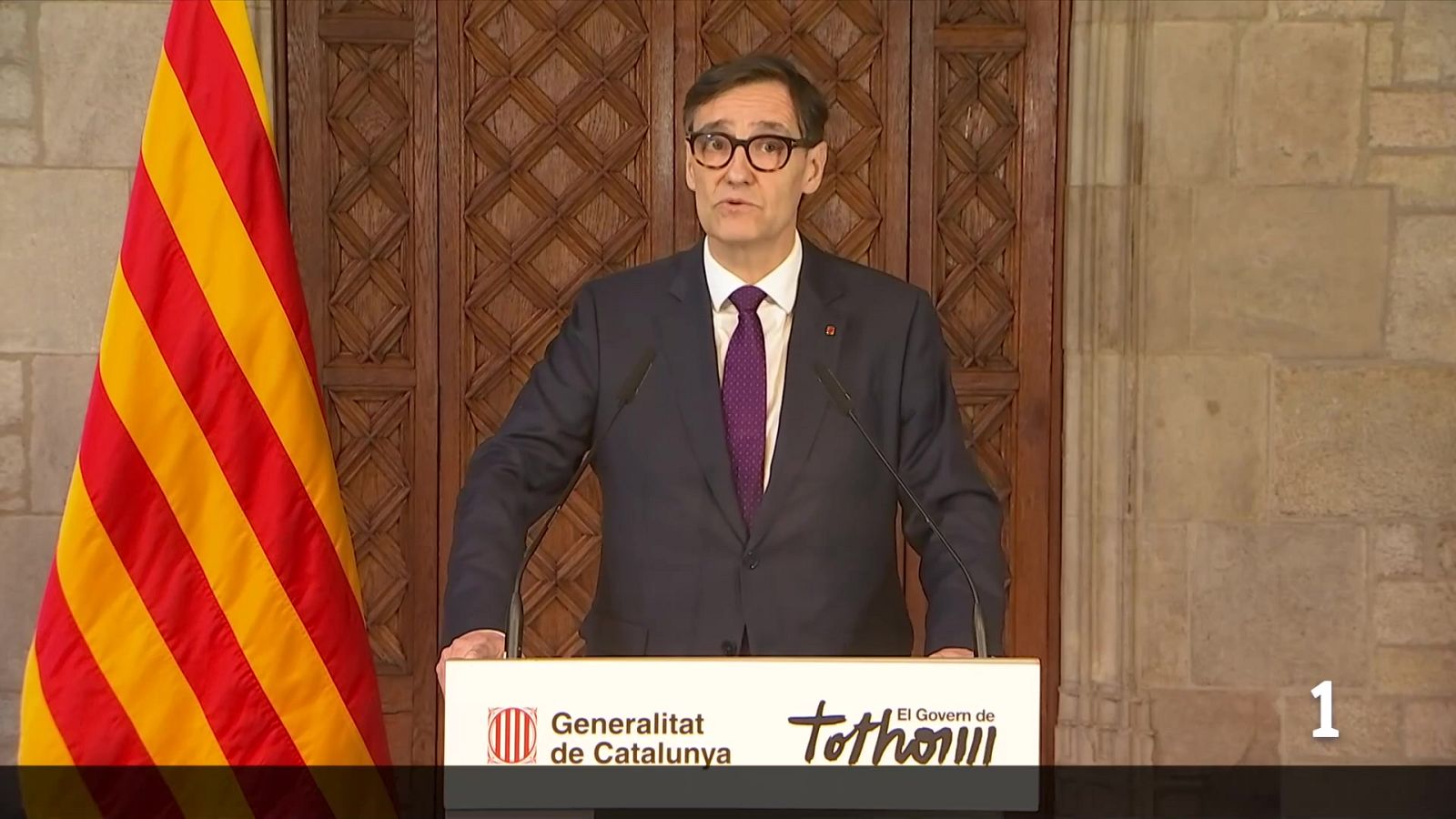 Salvador Illa reprèn l'agenda institucional després d'un mes de baixa