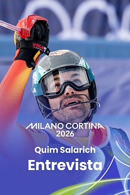 Quim Salarich, "contento" después de poder completar su eslalon en Milano Cortina: "Mi perrita empujó desde el cielo"