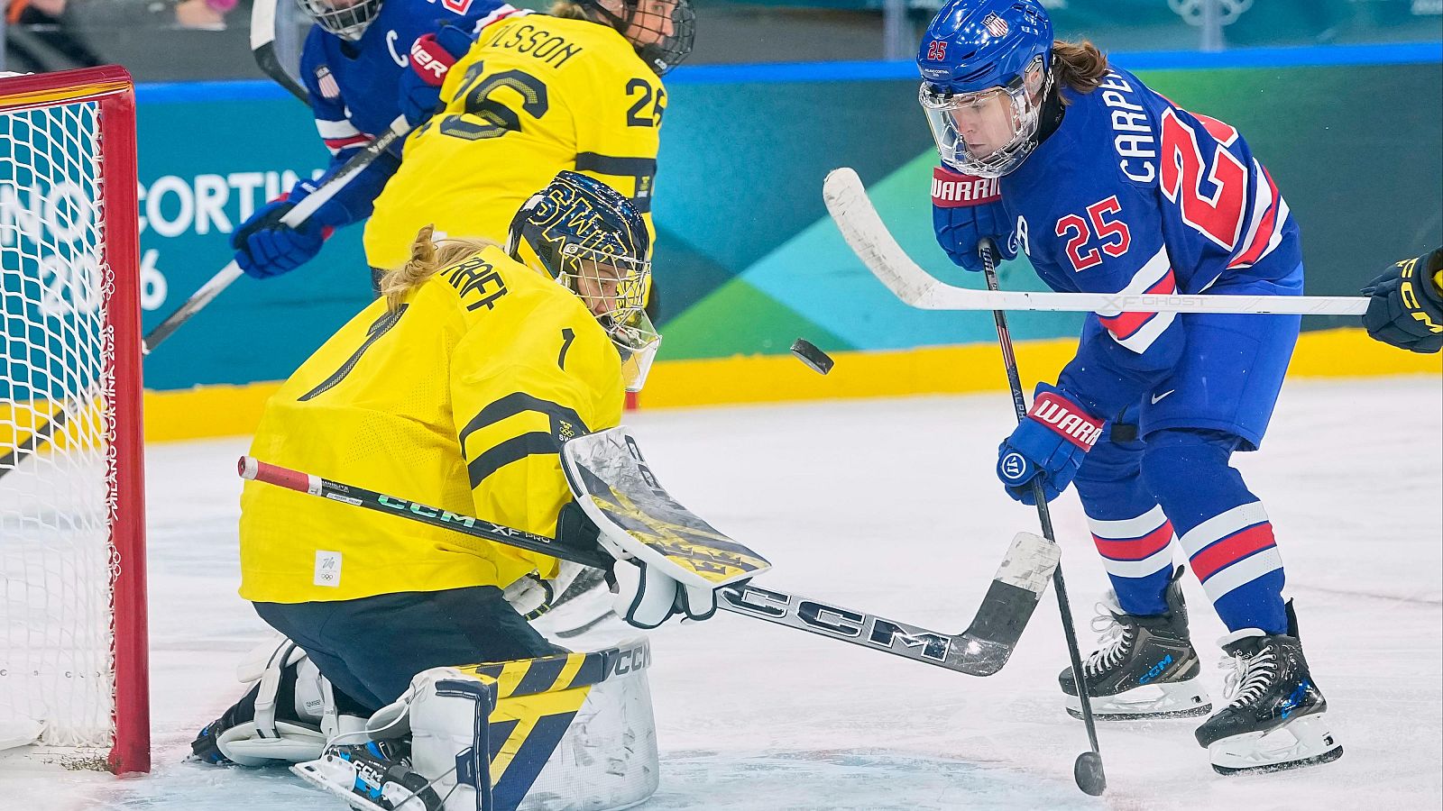 JJOO Invierno 2026 - Hockey hielo: Semifinal femenina: EEUU - Suecia - Hockey Hielo JJOO Milano Cortina 2026 | Ver