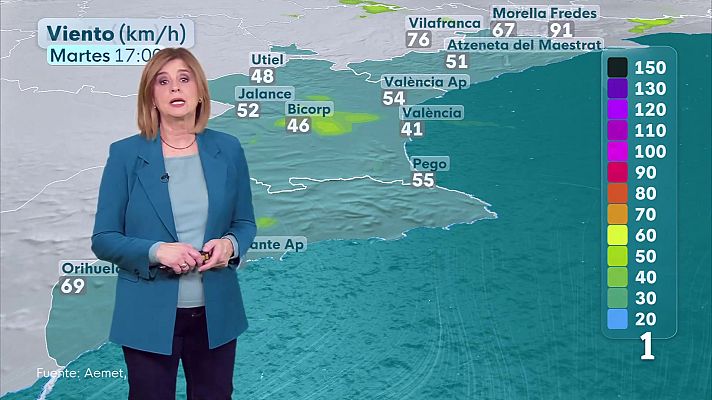 L'informatiu - Comunitat Valenciana - El tiempo en la Comunitat Valenciana 17/02/26