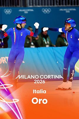 Patinaje de velocidad JJOO Milano Cortina 2026 - Italia remonta y gana a EE.UU. la final masculina de persecución de patinaje de velocidad en Milano Cortina 2026