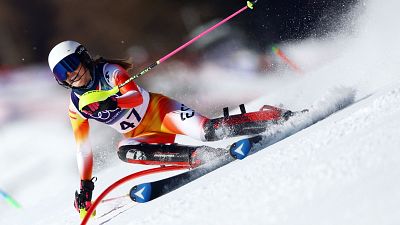 Arrieta Rodr�guez, sin opciones en la final de eslalon en Milano Cortina 2026