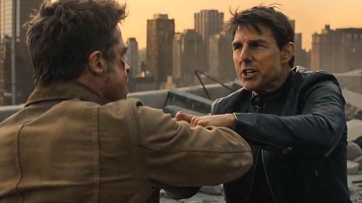 Telediario 1 - Hollywood se enfrenta a TikTok por un video de Tom Cruise y Brad Pitt generado con IA