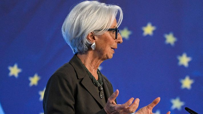 Telediario 2 - La salida de Lagarde en el BCE, antes de tiempo por si gana Le Pen en Francia