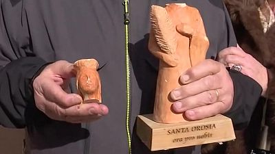 Aparece la cabeza de Santa Orosia