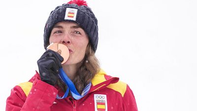 Ana Alonso logra la sexta medalla espa�ola en la historia de los Juegos de Invierno con un bronce en esqu� de monta�a