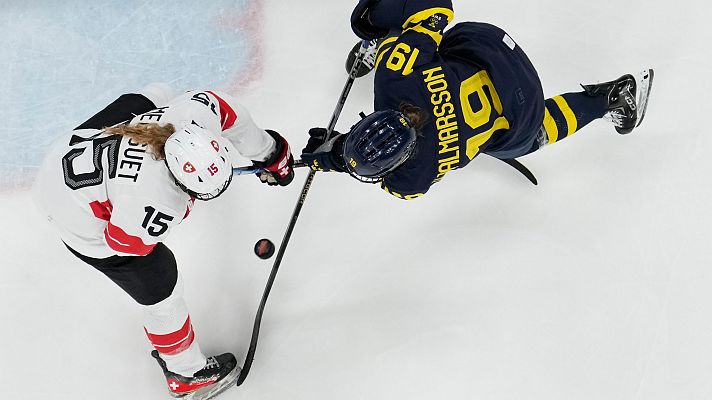 Hockey Hielo JJOO Milano Cortina 2026 - Bronce femenino: Suiza - Suecia