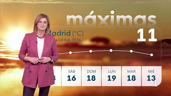 Informativo de Madrid - El tiempo en la Comunidad de Madrid – 19/02/26