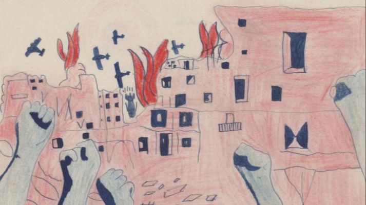 Telediario 2 - Un libro recoge dibujos de niños durante la Guerra civil