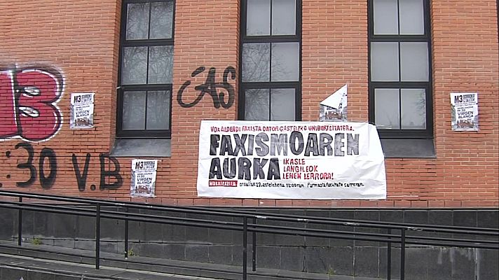 Telenorte - País Vasco - EHU cierra el campus de Vitoria de manera preventiva por un acto de VOX